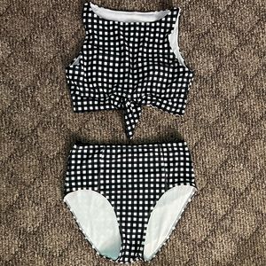 Like Ricki Gingham Bathing Suit